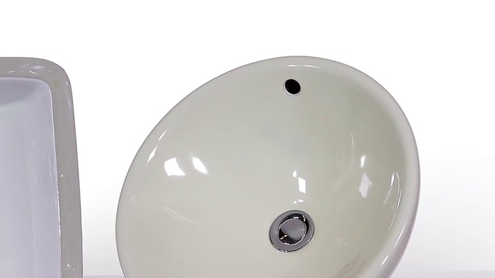 V100-White Porcelain Vessel Sink Chrome Ensemble with 726 Vessel